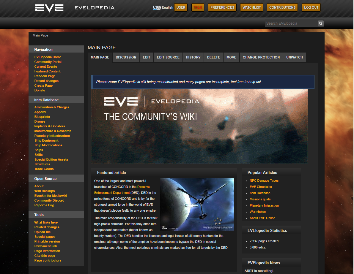Evelopedia website