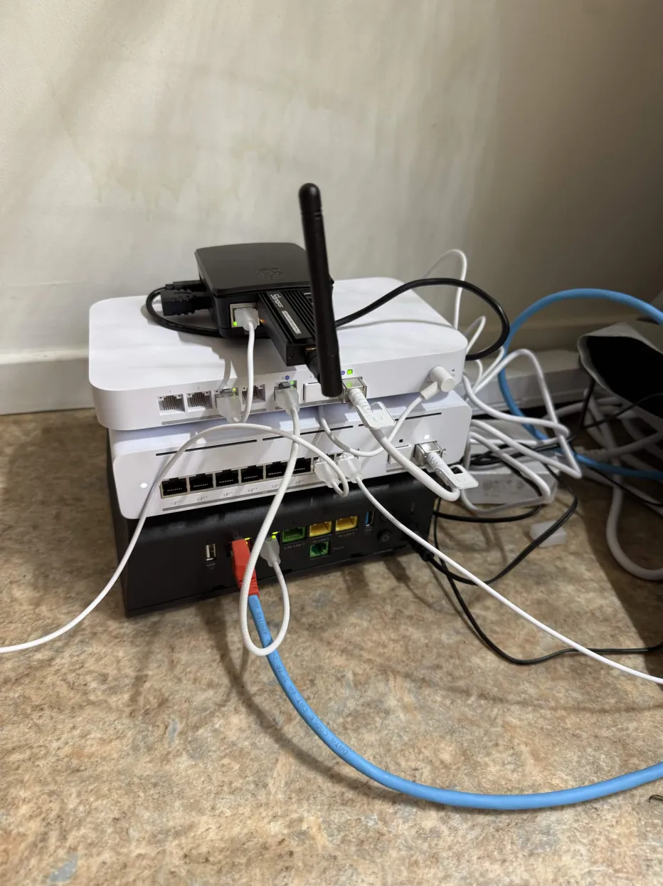 Picture of networking setup