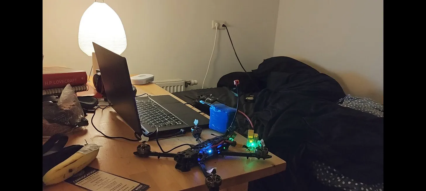 Picture of me testing a drone